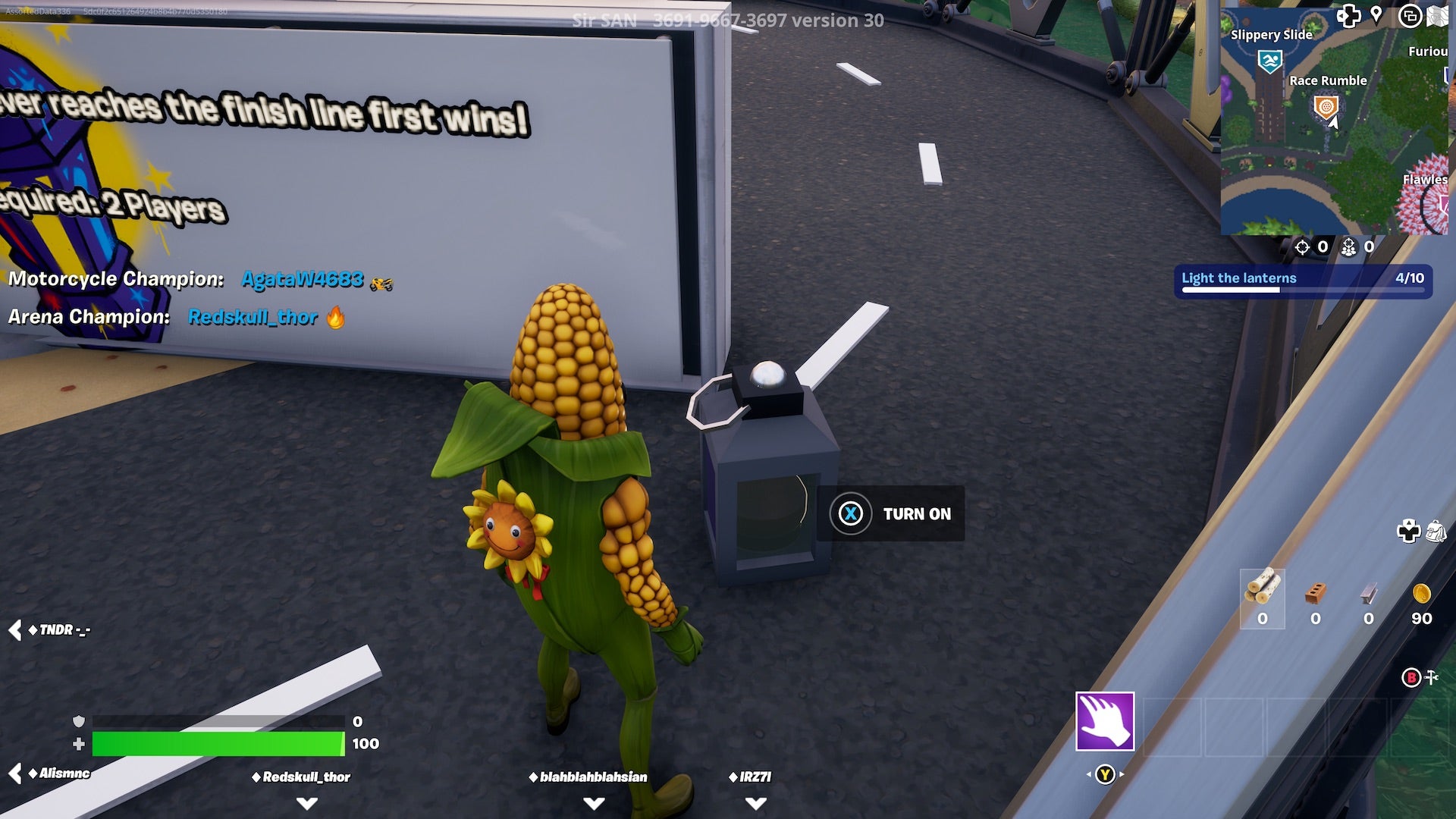 How to light 10 lanterns around the Fortnite Lantern Fest Tour map